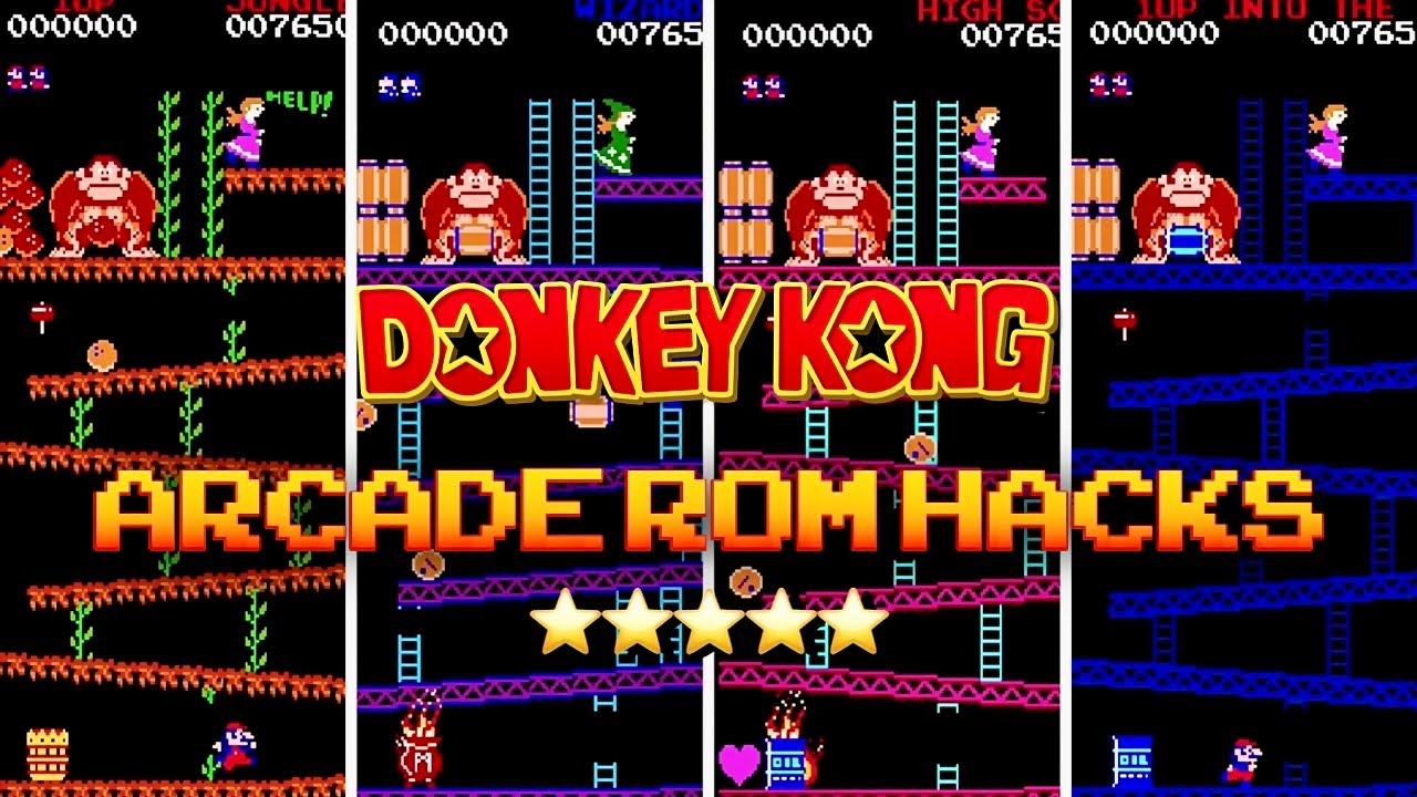 Donkey Kong Arcade Rom HacksReview & Playthrough YouTube