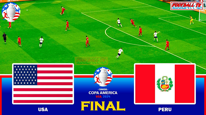 USA vs PERU - COPA AMERICA 2024 FINAL - Full Match All Goals | PES Gameplay PC