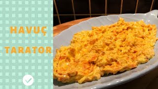 Havuç Tarator ( En Kolay Soğuk Meze) (Havuç salatası)