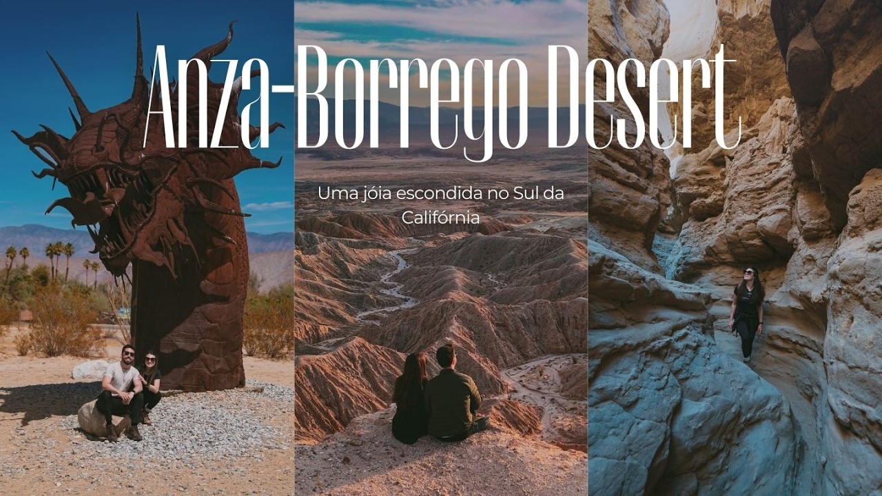 O deserto mais surreal da Califórnia! | Esculturas gigantes, trilhas e o pôr do Sol mais incrível!