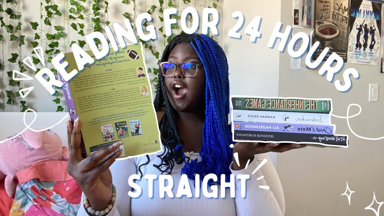 reading for 24 hours straight 🍒| spoiler free reading vlog - YouTube