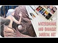 Surreal Gouache Painting // "Adoration" Timelapse