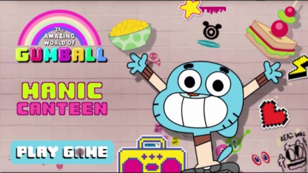 gumball manic canteen new game 2016 Game for kids YouTube