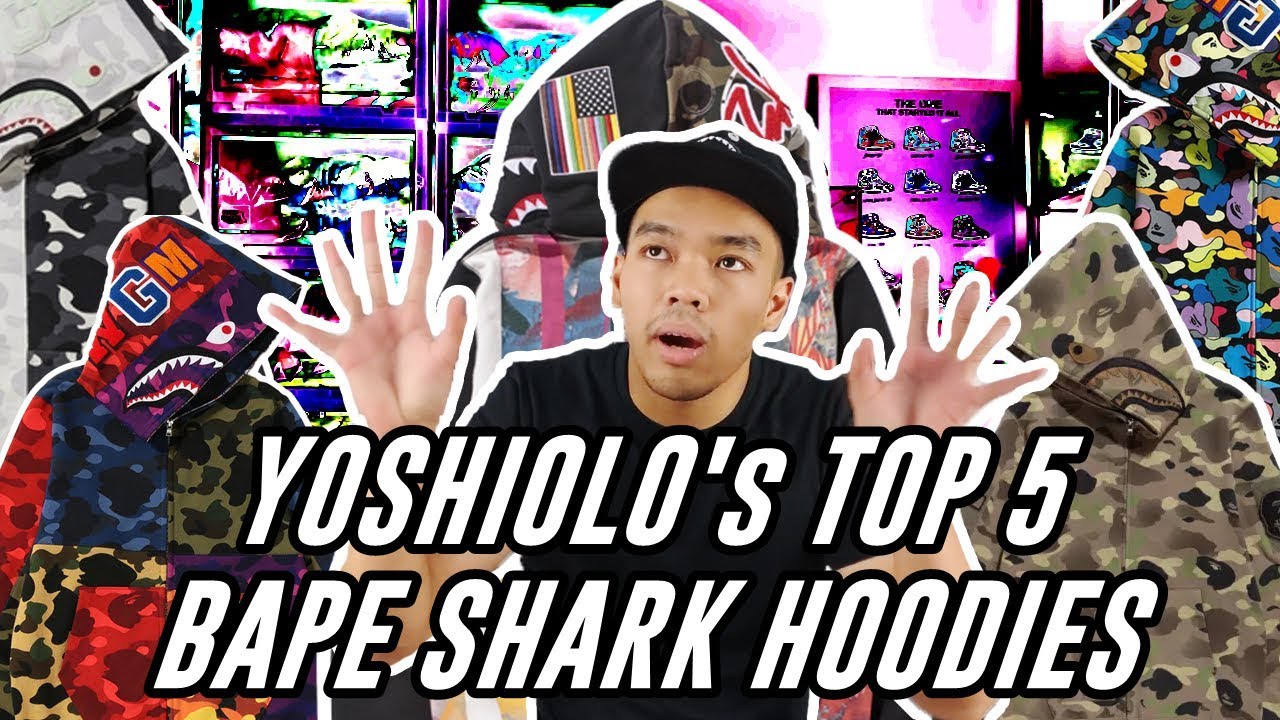 #HYPEMANIA | YOSHIOLO's TOP 5 Bape Shark Hoodies! (WORTH 30 JUTA RUPIAH!!!)