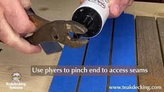 How To Properly Prepare & ReCaulk a Teak Deck Seam Part 2