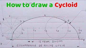 HOW TO DRAW A CYCLOID || LOCI || ENGINEERING DRAWING || TECHNICAL DRAWING