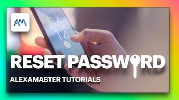 How to reset password in Alexamaster