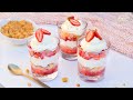 Recette Verrines à la fraise, crème mascarpone