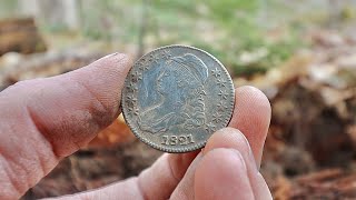 OMG ! I cant believe I just found this big old  silver coin metal detecting