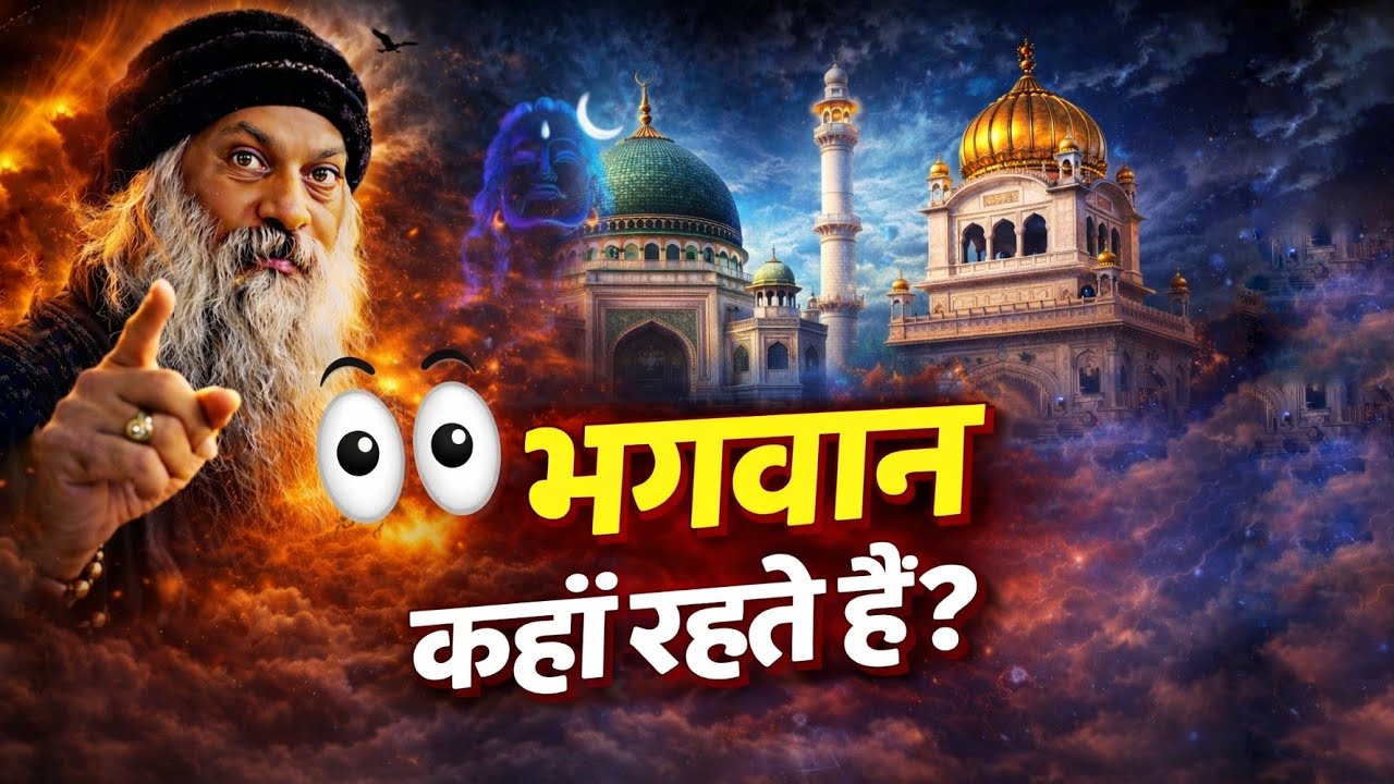 भगवान कहां रहते है। मंदिर, मंदिर, मस्जिद और गुरुद्वारे-क्या इन में भगवान रहते हैं। #osho #motivation