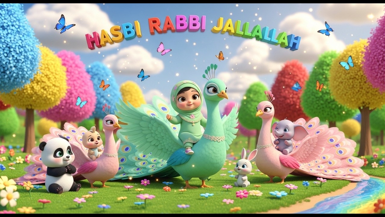 Hasbi Rabbi Jallallah (Full) | Emotional & Peaceful Nasheed | Islamic Video for Kids #hasbirabbija