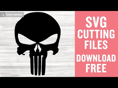 Punisher Skull Svg Free Cutting Files for Cricut Instant Download