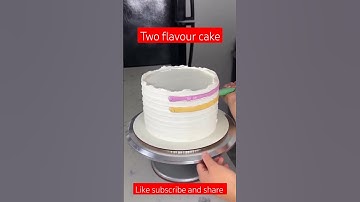 How to make a Half and Half cake design #how #cake #viral #shortvideo #shorts #youtubeshorts #short
