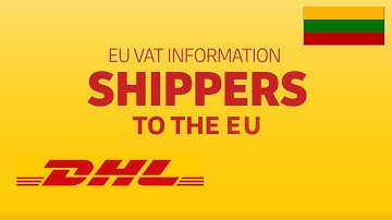 ES PVM informacija Siuntėjams į Europos Sąjungą.