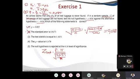 Session 10: Part 4 - Hypothesis Testing for Proportion