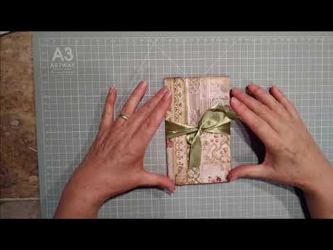 Mini Trifold Folio with Notebook Tutorial.