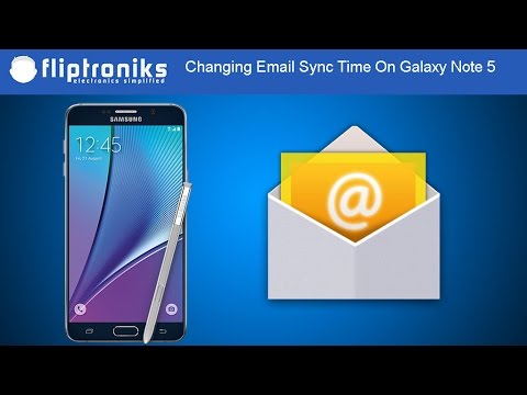 Samsung Galaxy Note 5: How To Change Email Sync Frequency - Fliptroniks.com