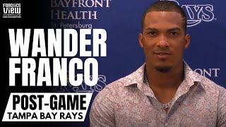 Wander Franco Reacts to Hitting Homer in Major League Debut for Rays: 