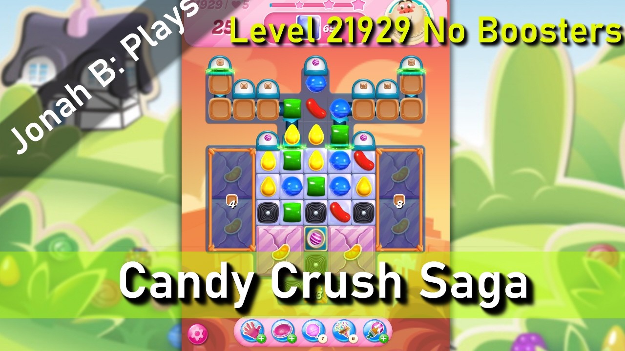 Candy Crush Saga Level 21929 No Boosters - YouTube