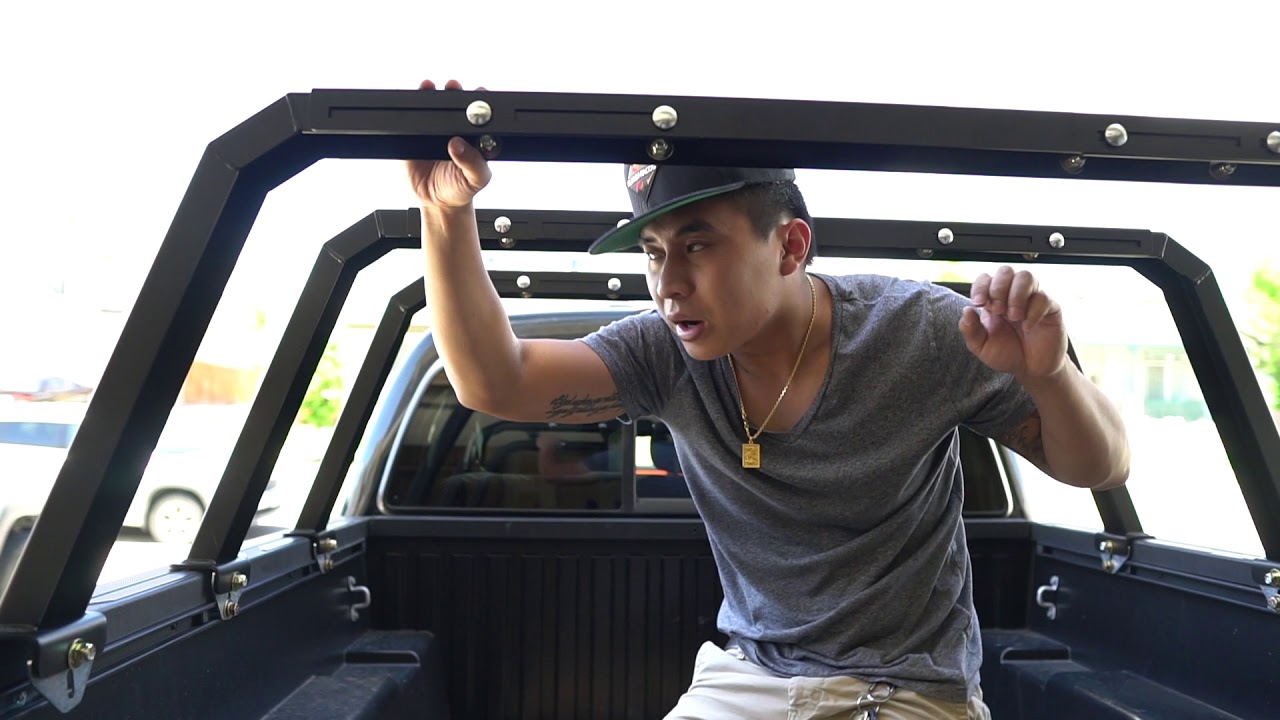 Cab Height Bed Rack Install on Toyota Tacoma - YouTube