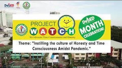 LOWER TAMUGAN ELEMENTARY SCHOOL PROJECT WATCH VIRTUAL KICK-OFF 2020