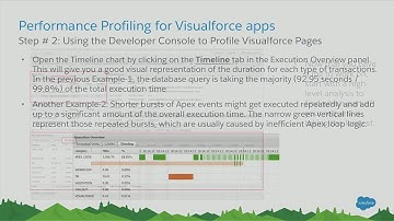 Introduction to Performance Profiling of Visualforce and Lightning