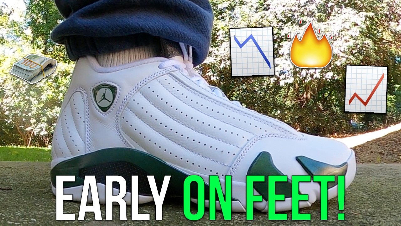 DROPS OCTOBER 31ST🔥! FOREST GREEN AIR JORDAN 14 EARLY ON FEET REVIEW/UNBOXING📈!