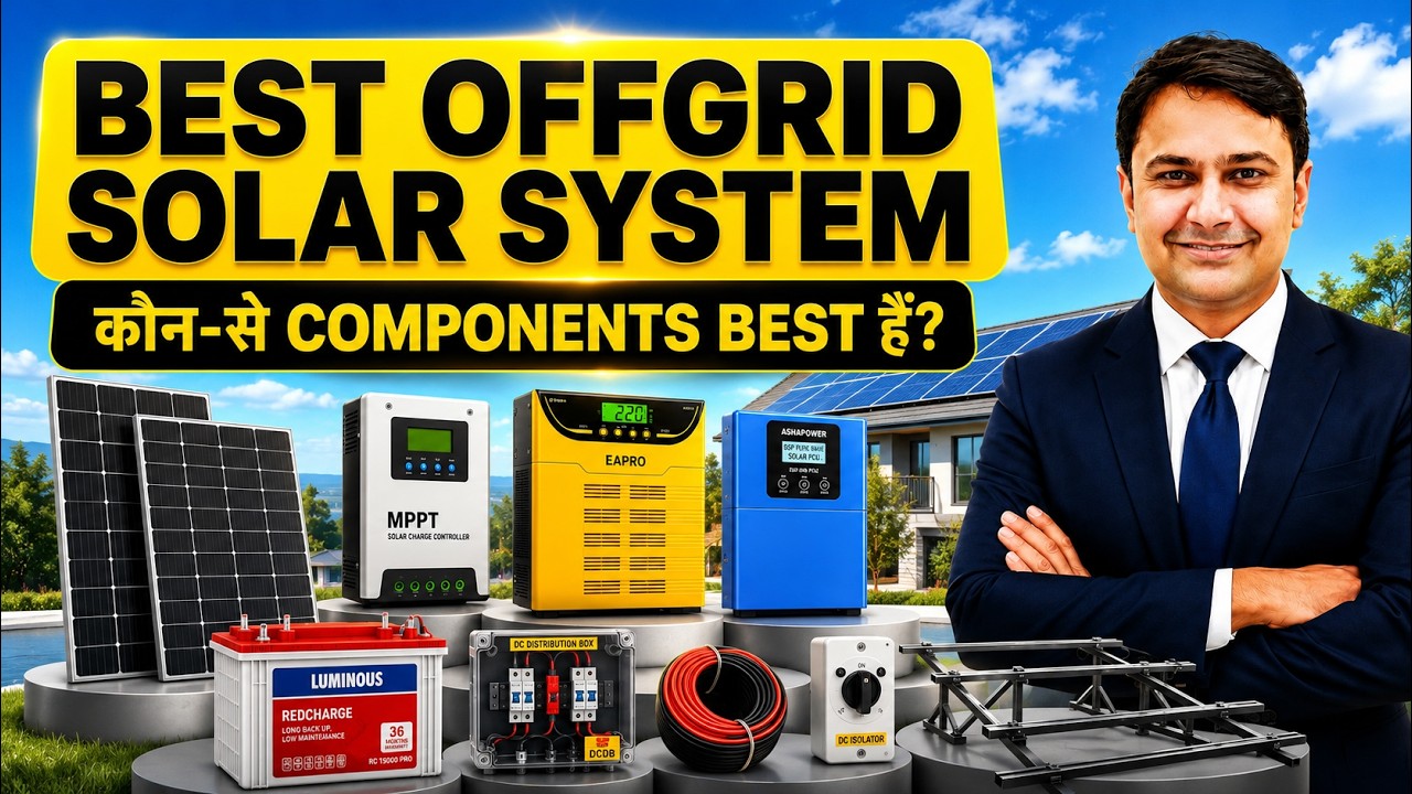 72. Off-Grid Solar System Buying Guide  | Complete Setup for Home | Naveen Nehra Edits