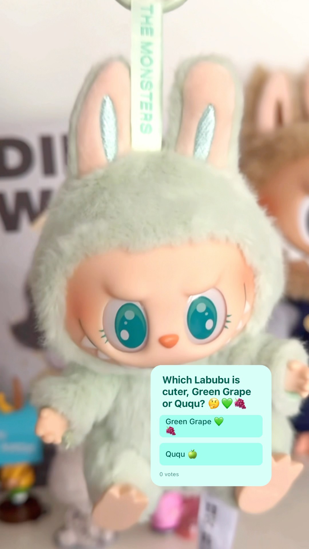 正規品 labubu ラブブ QUQU green grape 正規品 labubu ラブブ QUQU green grape - メルカリ