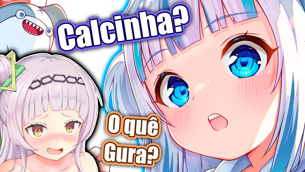 Shion pergunta a cor da c4lcinha de Gura e fica surpresa com sua resposta [Hololive EN sub BR]