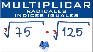 Multiplicación de radicales del mismo índice | Ejemplo 2