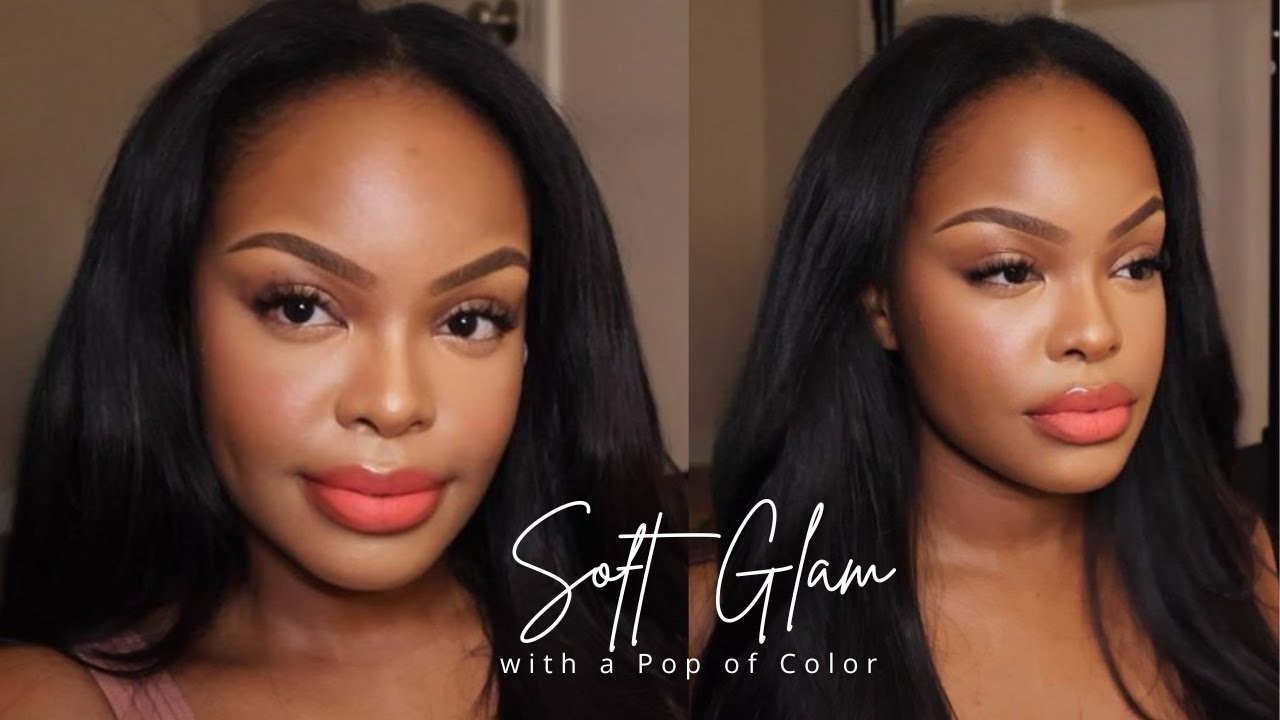Soft Glam with a Pop of Color