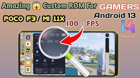 Mi 11x Poco F3 Custom Rom MiuiSR Android 13 | Amazing Stable FPS Pubg Mobile & BGMI Smooth + 90 FPS🤩