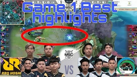 RRQ hoshi vs OMG Game 1 Best highlights MSC 2022 Day 2