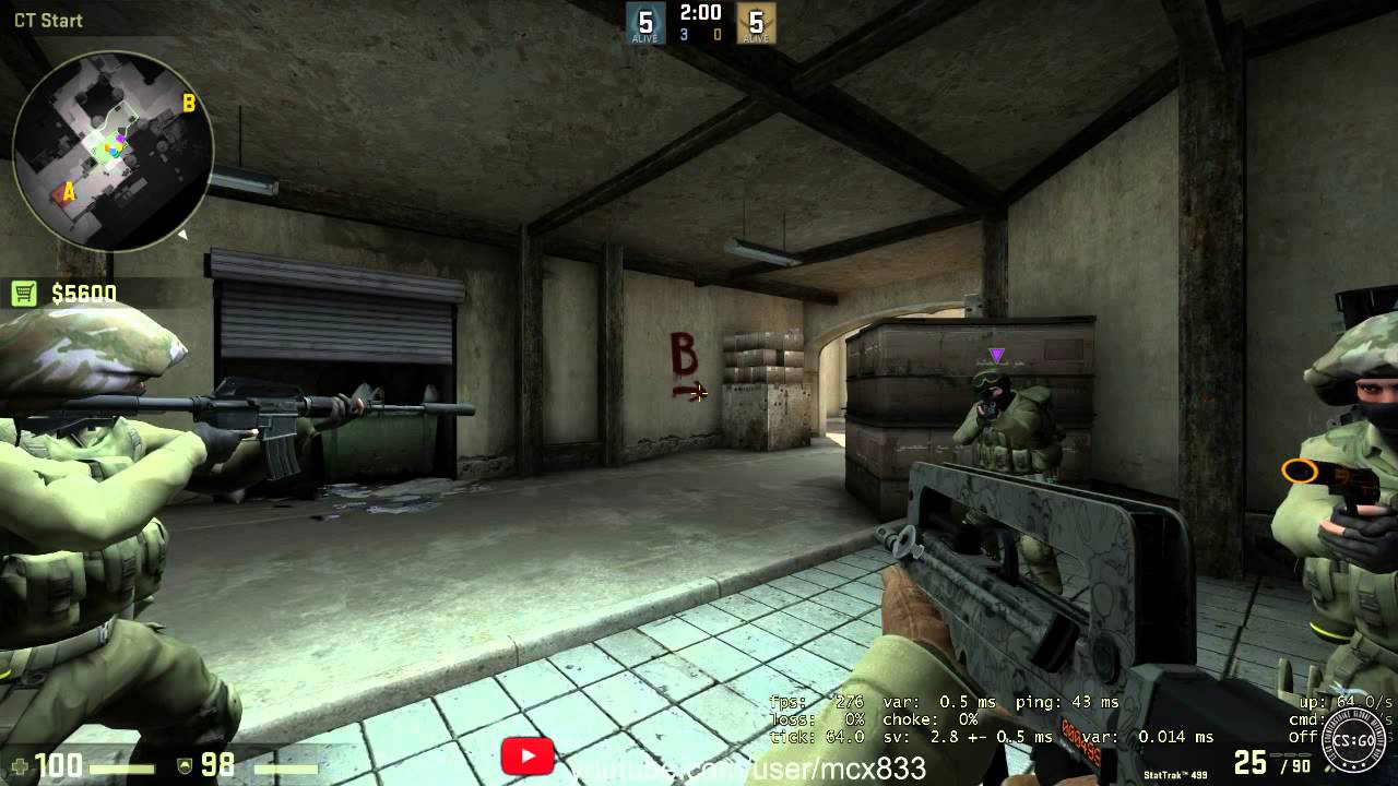 CS:GO R9 280X i5 4670k FPS