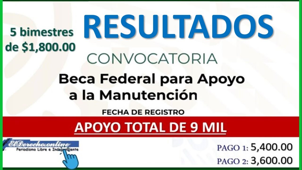 Resultados Beca de Manutención Federal 2022- Beca de manutencion federal para la educacion superior