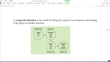 6-6 Function Operations