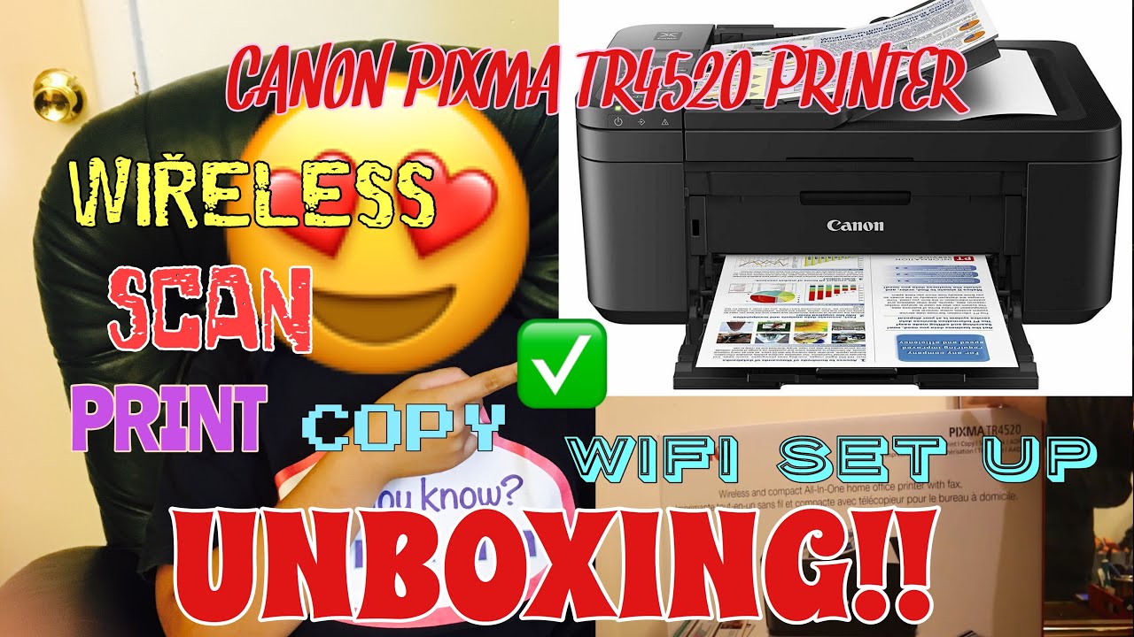 CANON PIXMA TR4520 SET UP/ QUICK TEST REVIEW/ HOW TO USE