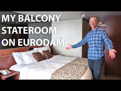 Видео: Holland America Eurodam Cruise Ship Verandah Cabin