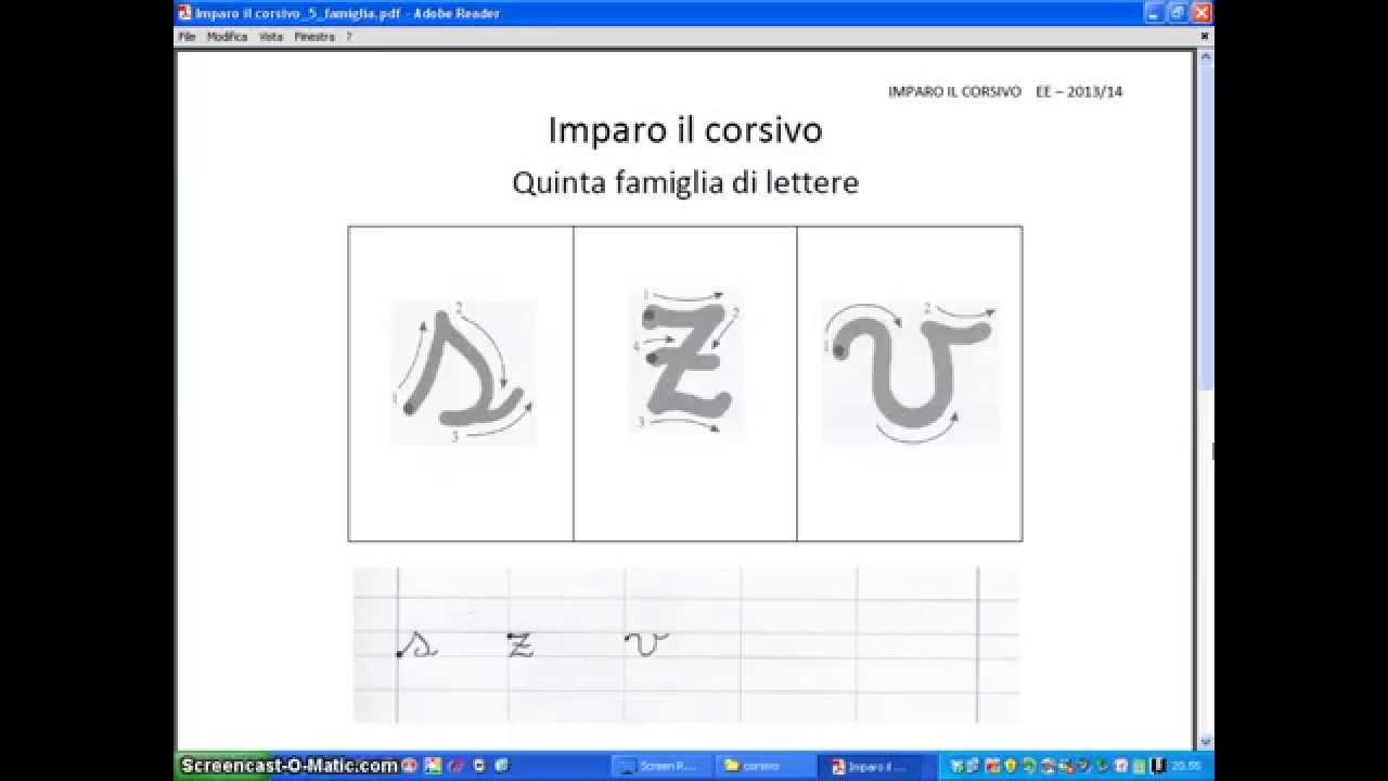 L Insegnamento Del Corsivo Youtube