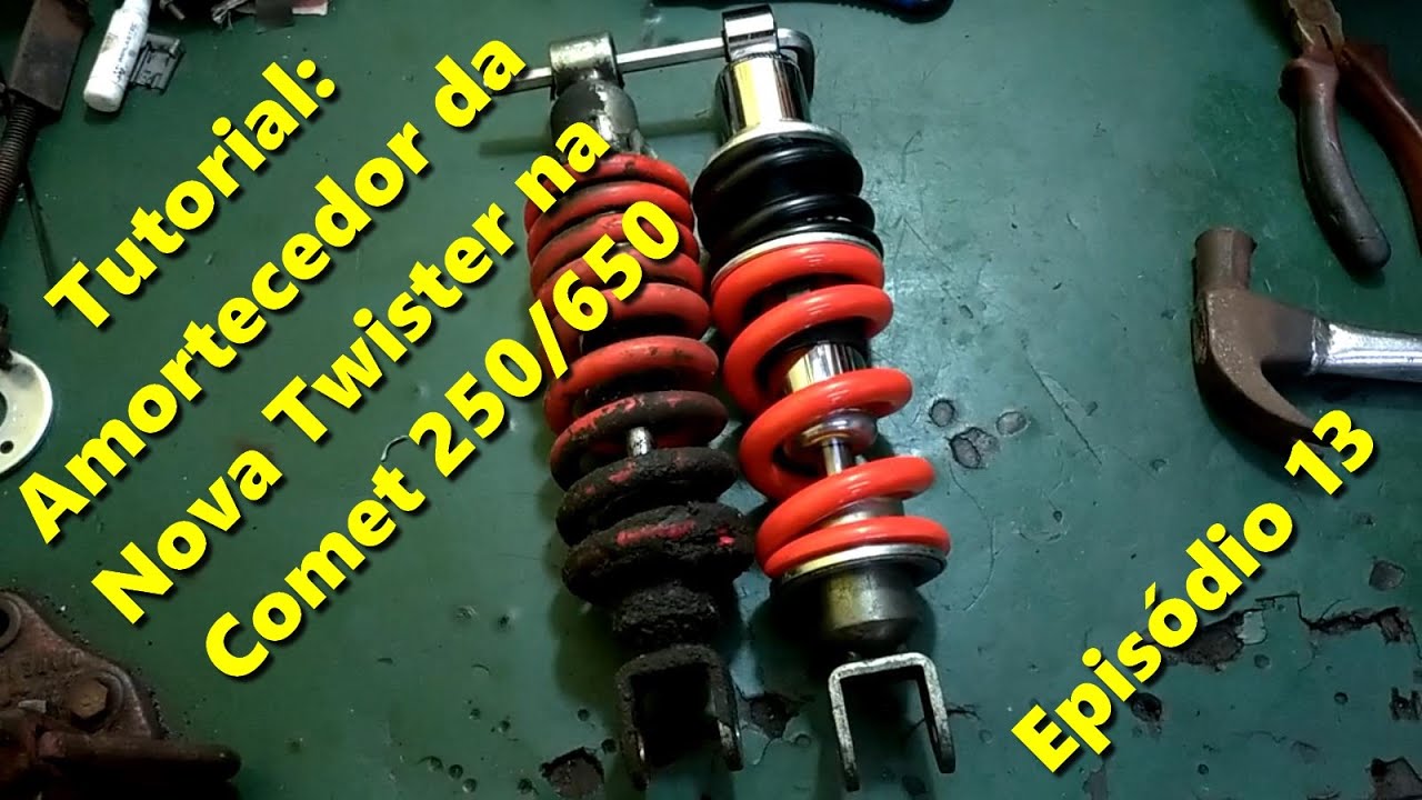 Clube da Comet #Ep: 13 - (Tutorial) Amortecedor Da Nova Twister na Comet 250/650
