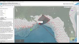 NOAA NCEI water column sonar data map viewer demo
