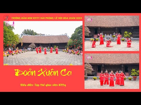 Múa ĐOẢN XUÂN CA- Trường Mầm non Kitty Hải Phòng | Múa, Vận động theo nhạc, Aerobic Mầm non