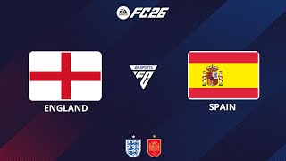 FC 26 - England vs. Spain - International Friendly - PS5 Gameplay [4K]