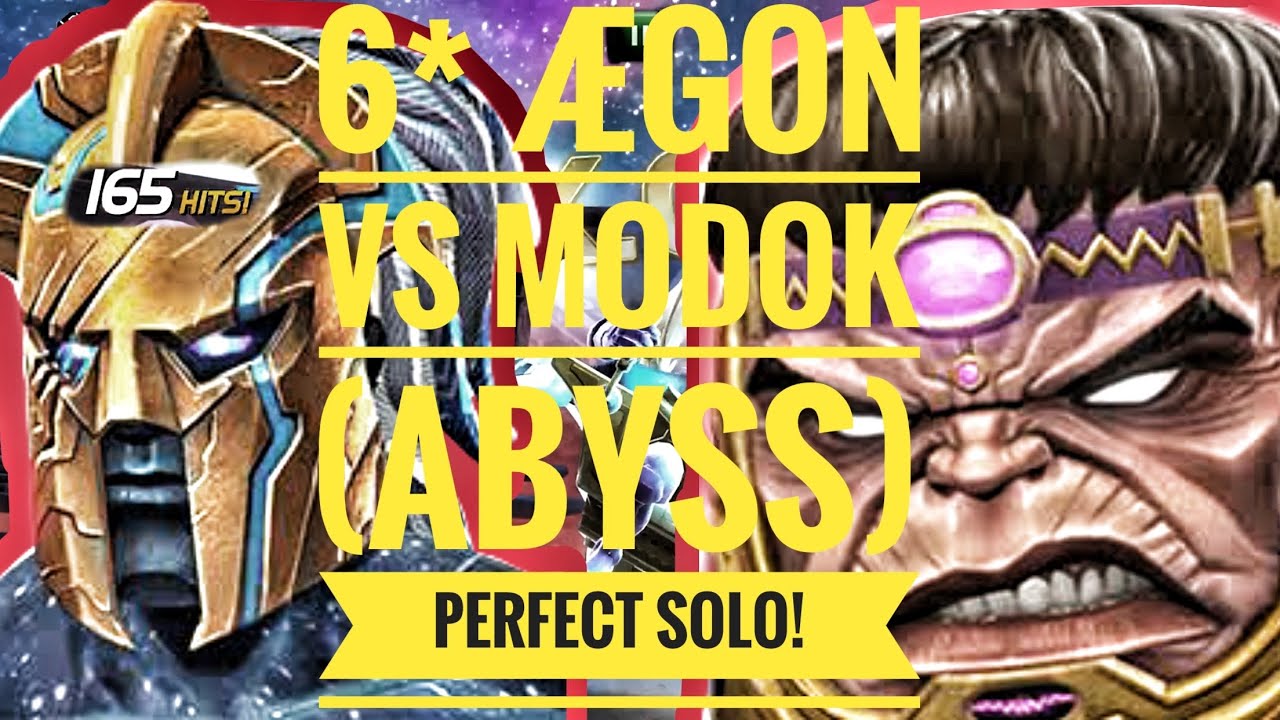 6* R3 ÆGON vs Modok (Abyss) Perfect Solo. Abyss of Legends. MCOC
