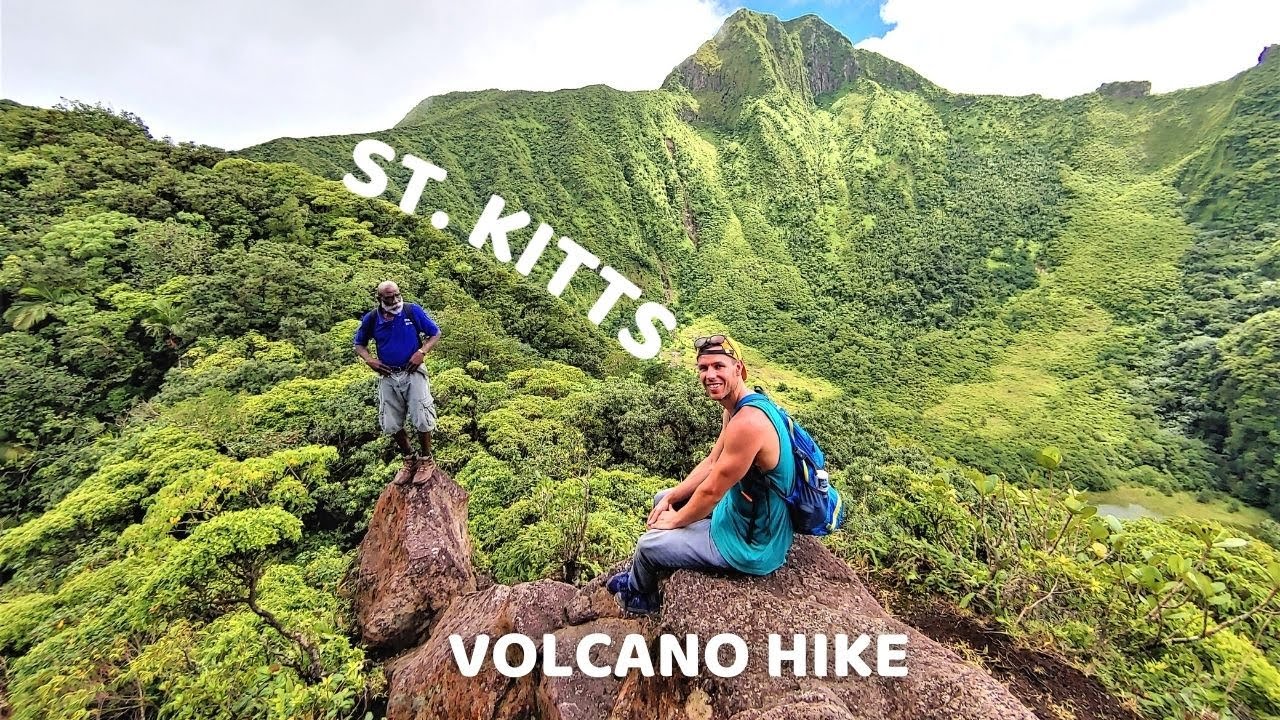 Hiking on a VOLCANO Mount Liamuiga St. Kitts Volcano Hike YouTube
