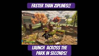 Faster Than Zip Lines - Grounded Firework Launcher Travel System #zipline #grounded2 #groundedguide