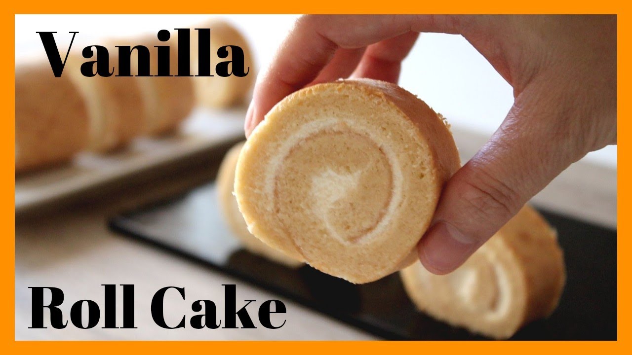 Ванильный рулет, легко раскатывается.