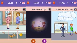 Level (1 - 6) . Riddle Test . Puzzle Mobile Game Play . Part 1 . screenshot 1