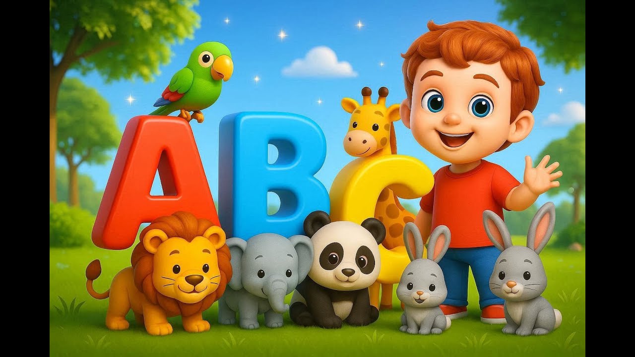 ABC Song with Cute Animals 🐘🐒🦁 | Fun Learning Alphabet for Kids ...